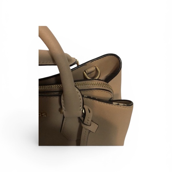 Michael Kors Tan Saffiano Leather Satchel with Gold Hardware - Picture 7 of 7